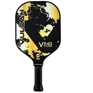 Vulcan V540 Hybrid Pickleball Paddle USAPA Approved Carbon Fiber Gold Splatter